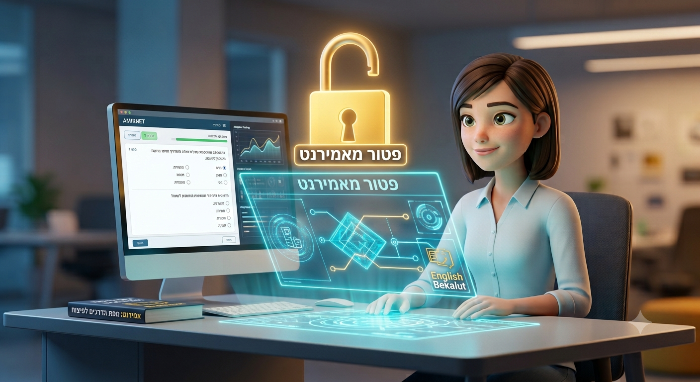 50 דקות שיקבעו את התואר שלכם: המדריך המלא והאמיתי לפיצוח מבחן אמירנט