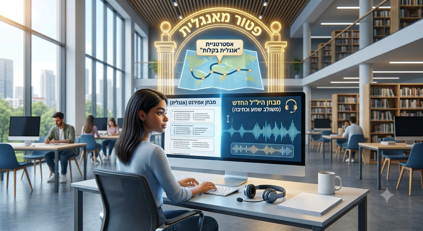 הסוף לאנגלית בפסיכומטרי: המדריך המקיף למבחן הלאל החדש (צפוי מדצמבר 2026) והדרך שלכם לפטור